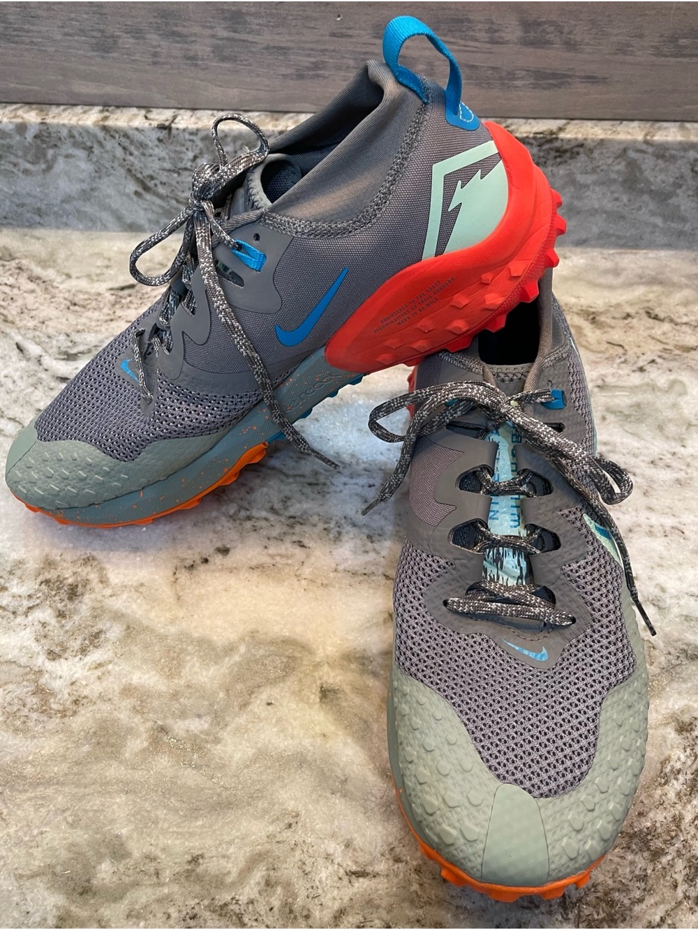 Nike Wildhorse 7 Trail Running Shoes Men’s 11.5 Smoke Grey Laser Blue